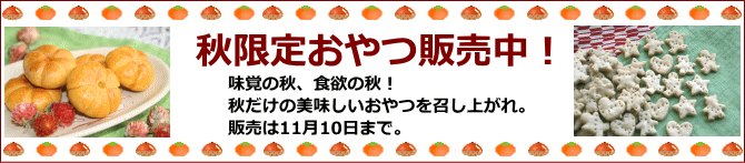 秋限定おやつ☆アンジー・ラボ